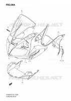 CARENAGES   ETIQUETTES (MODEL K9 WITH COWLING) pour Suzuki SV 650 2009