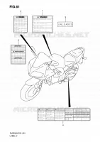 ETIQUETTE (MODEL K8/K9) pour Suzuki SV 650 2009