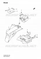 GARDE BOUE ARRIERE (WITH ABS) pour Suzuki SV 650 2009