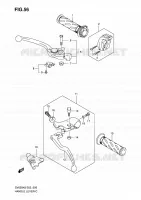 ENSEMBLE LEVIERS   POIGNEES (MODEL K8/K9) pour Suzuki SV 650 2008