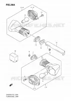 CLIGNOTANTS (SV650SK9/SAK9/SUK9/SUAK9/SL0/SAL0/SUL0/ASUL0) pour Suzuki SV-S 650 2009