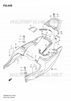 CARENAGES ARRIERE (SV650SL0/SUL0/SAL0/SUAL0) pour Suzuki SV-S 650 2009
