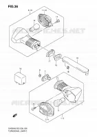 CLIGNOTANTS (SV650K8/AK8) pour Suzuki SV-S 650 2010