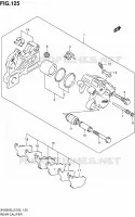 ETRIER DE FREIN ARRIERE (SV650SAL2 E24) pour Suzuki SV 650 2012
