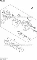 ETRIER DE FREIN ARRIERE (SV650SL2 E24) pour Suzuki SV 650 2012