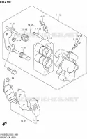 ETRIER DE FREIN AVANT (SV650SL2 E24) pour Suzuki SV 650 2012
