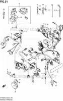 FAISCEAU ELECTRIQUE (SV650SAL2 E24) pour Suzuki SV 650 2012