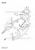 CARENAGES ARRIERE (SV650SL0/SUL0/SAL0/SUAL0) pour Suzuki SV 650 2008