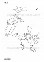 GARDE BOUE ARRIERE (WITHOUT ABS) pour Suzuki SV 650 2008