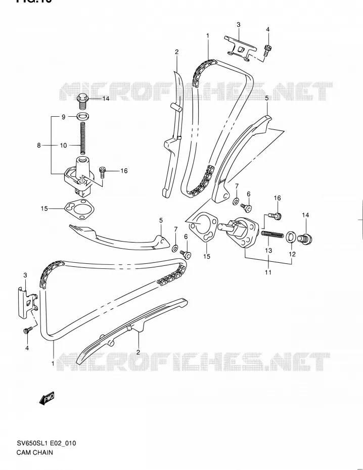 DISTRIBUTION Suzuki MOTO 650 SV 2011  SV650SAL1(E24)