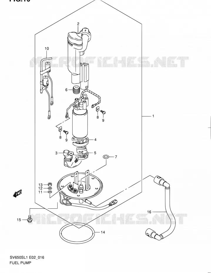 POMPE A ESSENCE Suzuki MOTO 650 SV 2011  SV650SAL1(E24)