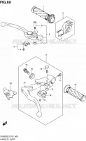 ENSEMBLE LEVIERS   POIGNEES (SV650SAL2 E24) pour Suzuki SV 650 2012