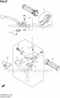 ENSEMBLE LEVIERS   POIGNEES (SV650SL2 E24) pour Suzuki SV 650 2012