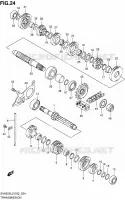 TRANSMISSION (SV650SL2 E24) pour Suzuki SV 650 2012