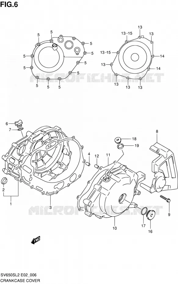 CARTER Suzuki MOTO 650 SV 2012  SV650SAL2(E24)
