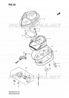 COMPTEUR (SV650SAK8/SAK9/SUAK8/SUAK9/SAL0/ASUL0) pour Suzuki SV 650 2008