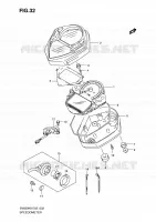 COMPTEUR (SV650SK8/SK9/SUK8/SUK9/SL0/SUL0) pour Suzuki SV-S 650 2009
