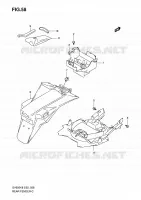 GARDE BOUE ARRIERE (WITH ABS) pour Suzuki SV 650 2008