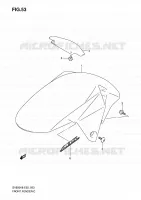 GARDE BOUE AVANT (MODEL K8) pour Suzuki SV 650 2008