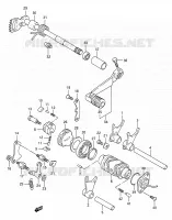 ENSEMBLE SELECTEUR DE VITESSES pour Suzuki TS-R 200 1992