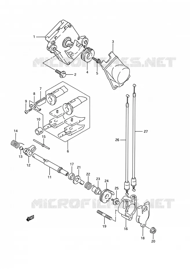 VALVE D'ECHAPPEMENT (MODELE M/N) Suzuki MOTO 200 TS-R 1992  TS200R N (E03,E28,E33)