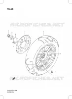 ROUE ARRIERE (UH125L3 P19) pour Suzuki BURGMAN 125 2012