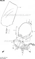PARE BRISE (UH125AL4 P19) pour Suzuki BURGMAN 125 2014