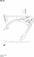 PORTE PAQUET pour Suzuki SIXTEEN 125 2012
