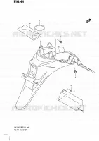 GARDE BOUE ARRIERE pour Suzuki SIXTEEN 150 2008