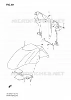 GARDE BOUE AVANT pour Suzuki SIXTEEN 150 2008