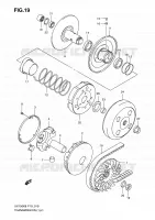 TRANSMISSION (1) pour Suzuki SIXTEEN 150 2008