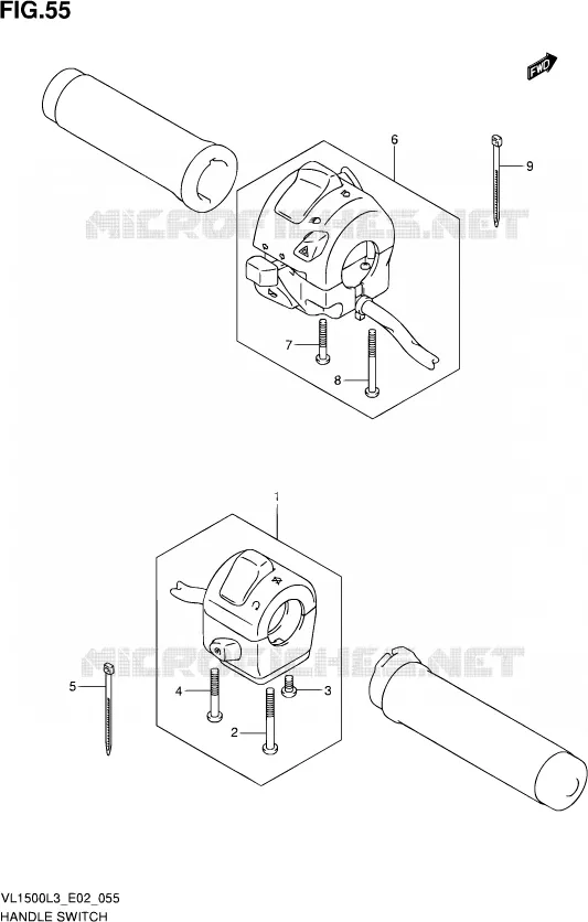 COMMODOS (VL1500L3 E19) Suzuki MOTO 1500 INTRUDER 2013  VL1500 L3 (E19)