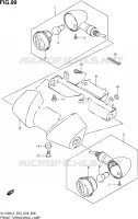 CLIGNOTANTS AVANT (VL1500BL3 E03) pour Suzuki BOULEVARD 1500 2013