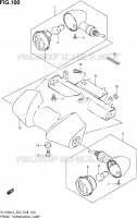 CLIGNOTANTS AVANT (VL1500BL3 E28) pour Suzuki BOULEVARD 1500 2013