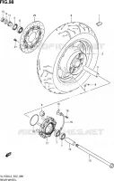 ROUE ARRIERE (VL1500L3 E19) pour Suzuki INTRUDER 1500 2013