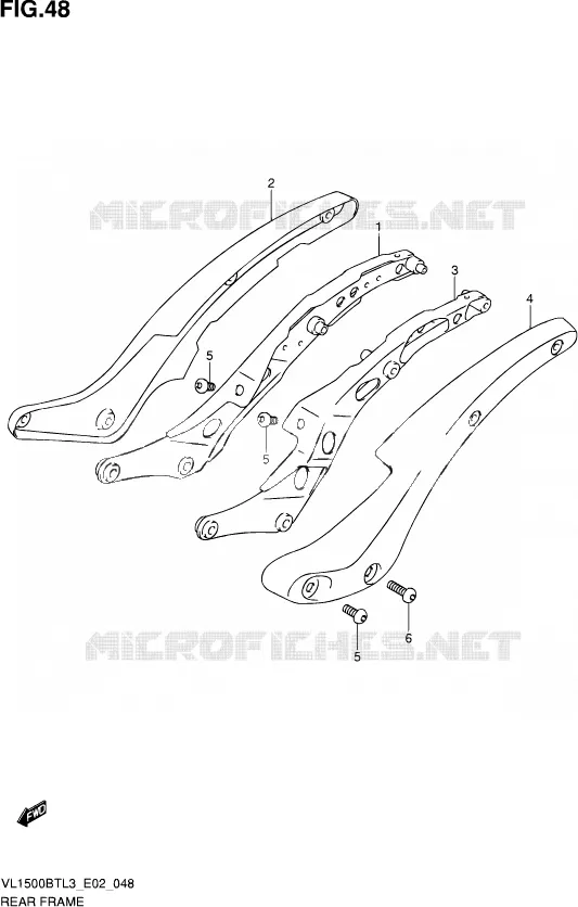 BOUCLE ARRIERE Suzuki MOTO 1500 INTRUDER 2013  VL1500B TL3 (E24)