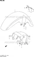 GARDE BOUE AVANT pour Suzuki INTRUDER 1500 2013