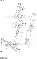 COLONNE DE DIRECTION pour Suzuki INTRUDER 1500 2015