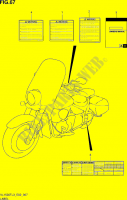 ETIQUETTE (VL1500TL3 E02) pour Suzuki INTRUDER 1500 2013