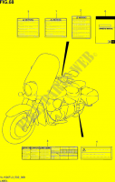 ETIQUETTE (VL1500TL3 E19) pour Suzuki INTRUDER 1500 2013