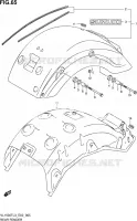 GARDE BOUE ARRIERE pour Suzuki INTRUDER 1500 2015