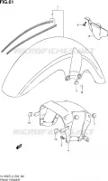 GARDE BOUE AVANT pour Suzuki INTRUDER 1500 2015