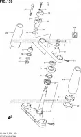COLONNE DE DIRECTION (VL800CL3 E02) pour Suzuki VOLUSIA 800 2013