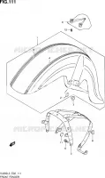 GARDE BOUE AVANT (VL800CL3 E02) pour Suzuki VOLUSIA 800 2013