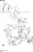 CADRE (VL800TL3 E33) pour Suzuki VOLUSIA 800 2013