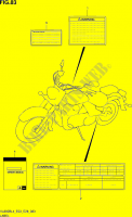 ETIQUETTE (VL800BL4 E03) pour Suzuki BOULEVARD 800 2014