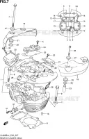CULASSE ARRIERE (VL800BUEL4 E19) pour Suzuki INTRUDER 800 2014