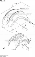 GARDE BOUE ARRIERE (VL800CL2 E03) pour Suzuki VOLUSIA 800 2012