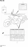 ETIQUETTE (VL800L2 E02) pour Suzuki VOLUSIA 800 2012