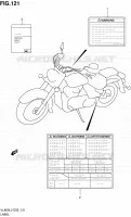 ETIQUETTE (VL800L2 E19) pour Suzuki VOLUSIA 800 2012